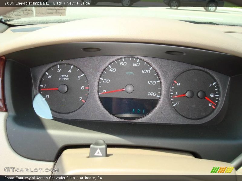 Black / Neutral Beige 2006 Chevrolet Impala LS