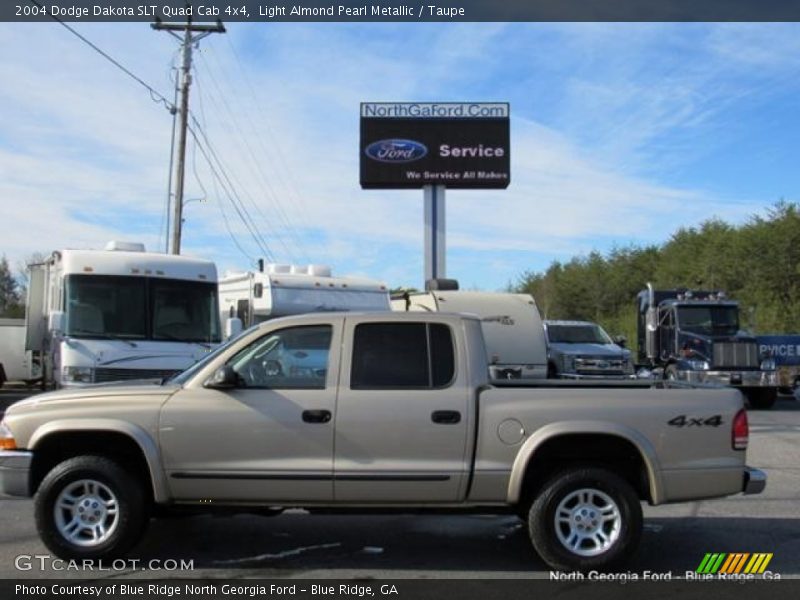 Light Almond Pearl Metallic / Taupe 2004 Dodge Dakota SLT Quad Cab 4x4