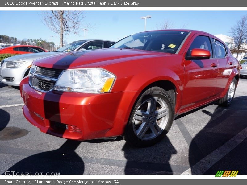 Inferno Red Crystal Pearl / Dark Slate Gray 2010 Dodge Avenger Express