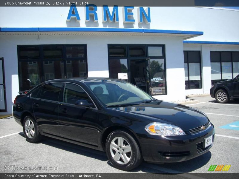 Black / Neutral Beige 2006 Chevrolet Impala LS
