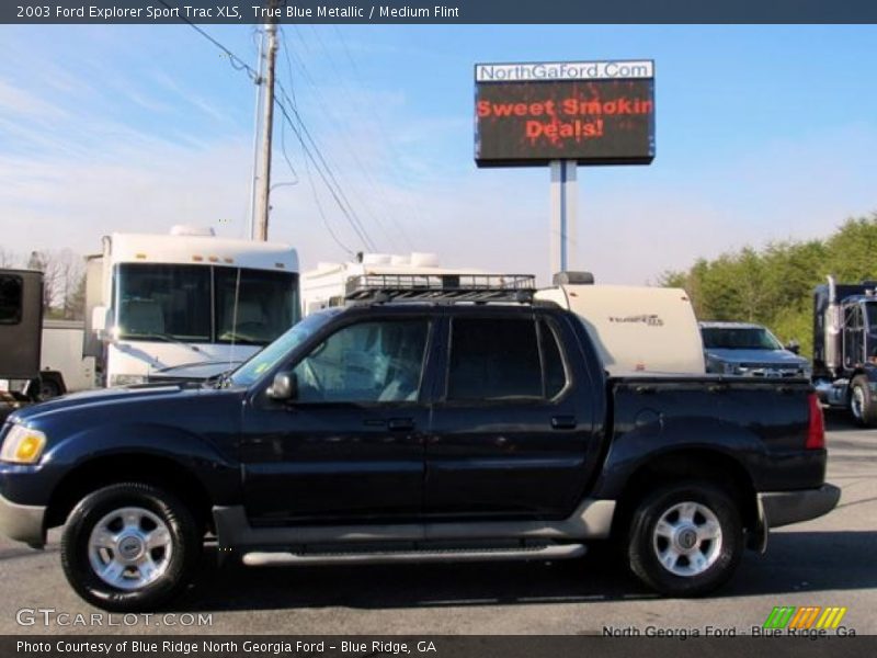 True Blue Metallic / Medium Flint 2003 Ford Explorer Sport Trac XLS