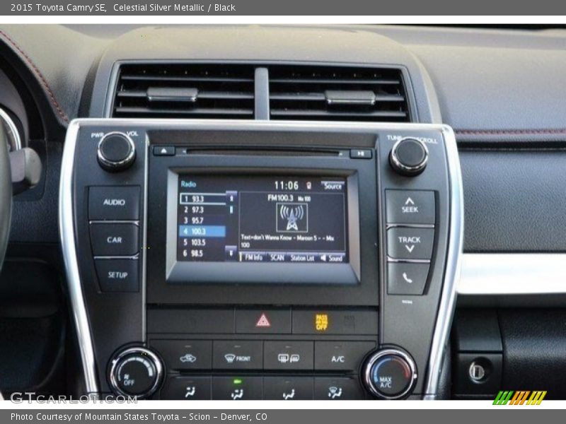 Celestial Silver Metallic / Black 2015 Toyota Camry SE