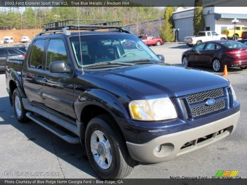 True Blue Metallic / Medium Flint 2003 Ford Explorer Sport Trac XLS