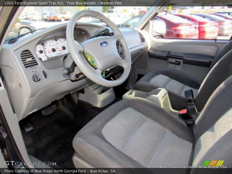 True Blue Metallic / Medium Flint 2003 Ford Explorer Sport Trac XLS