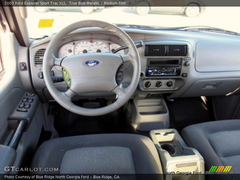 True Blue Metallic / Medium Flint 2003 Ford Explorer Sport Trac XLS