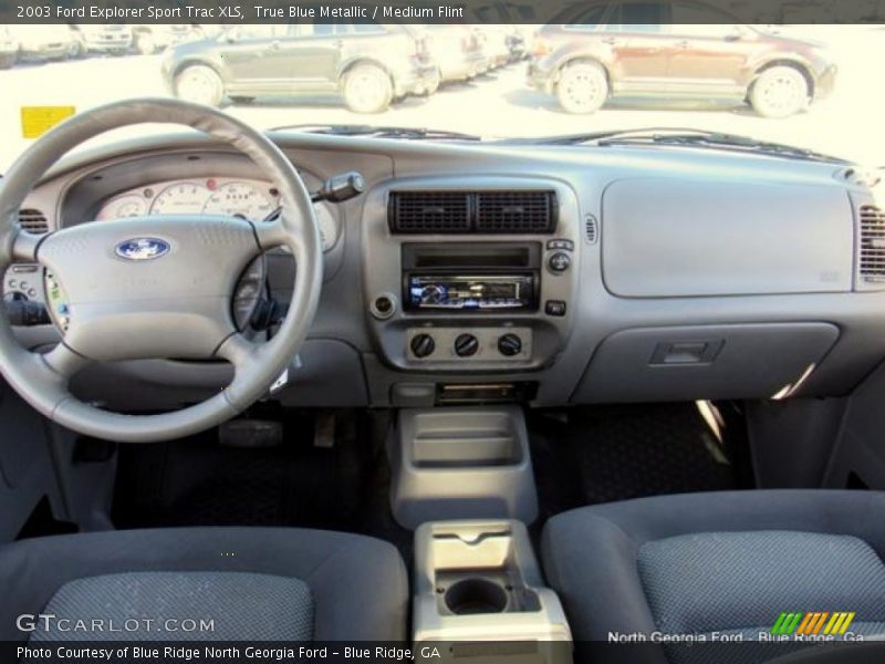 True Blue Metallic / Medium Flint 2003 Ford Explorer Sport Trac XLS