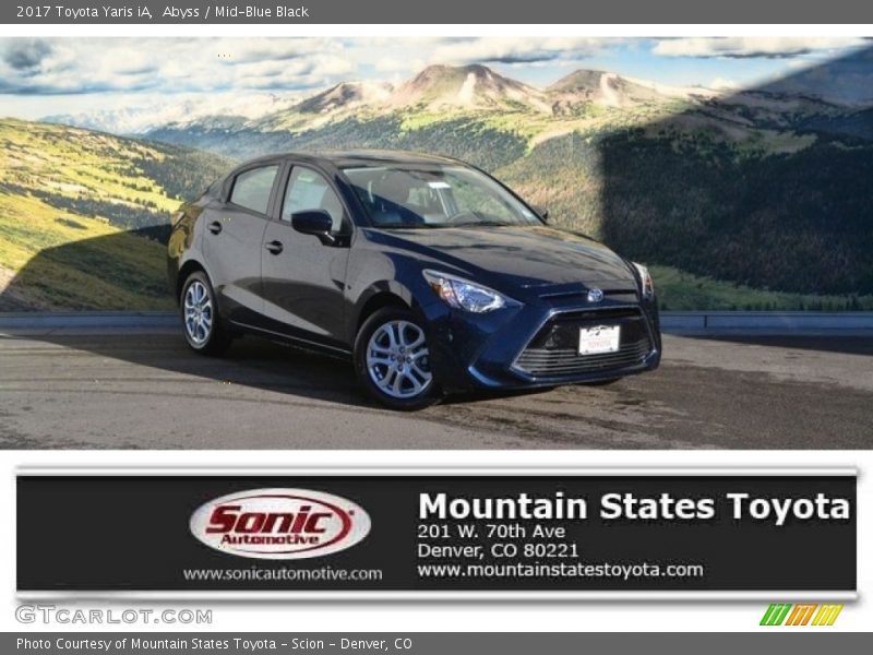 Abyss / Mid-Blue Black 2017 Toyota Yaris iA