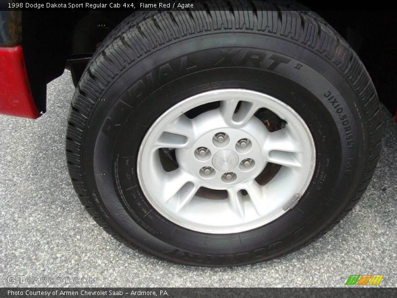Flame Red / Agate 1998 Dodge Dakota Sport Regular Cab 4x4