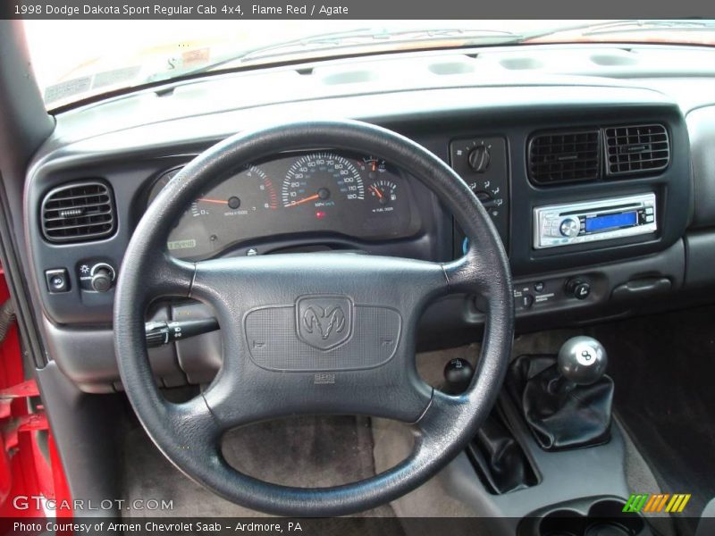 Flame Red / Agate 1998 Dodge Dakota Sport Regular Cab 4x4