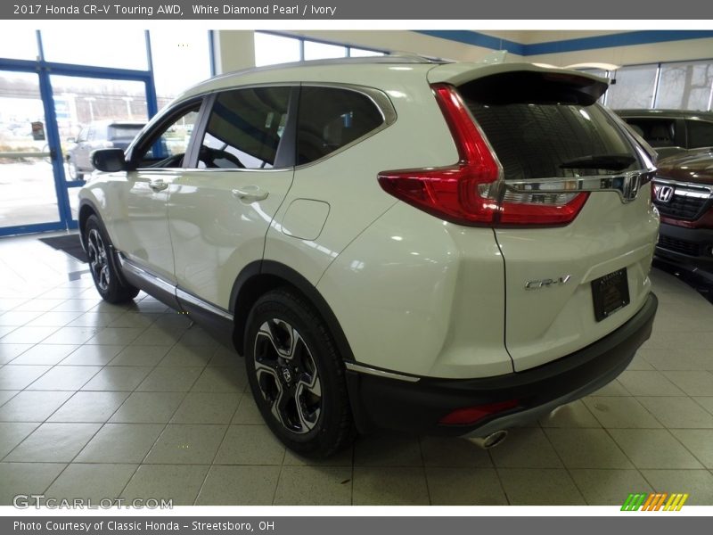 White Diamond Pearl / Ivory 2017 Honda CR-V Touring AWD