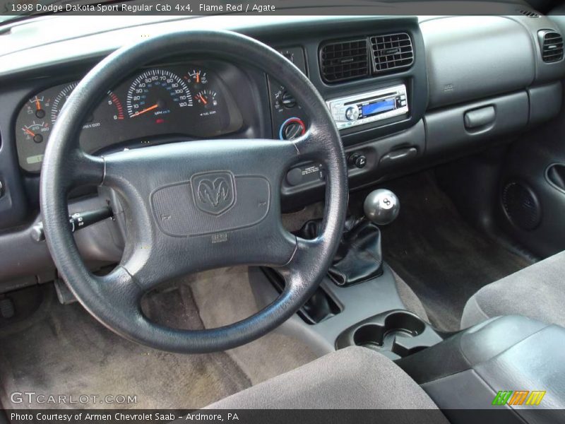 Flame Red / Agate 1998 Dodge Dakota Sport Regular Cab 4x4