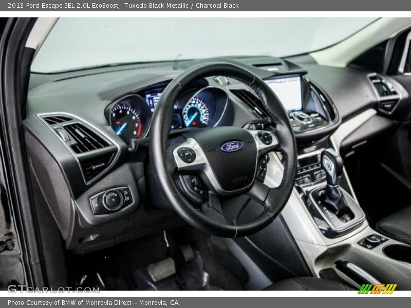 Tuxedo Black Metallic / Charcoal Black 2013 Ford Escape SEL 2.0L EcoBoost