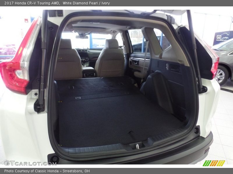 White Diamond Pearl / Ivory 2017 Honda CR-V Touring AWD