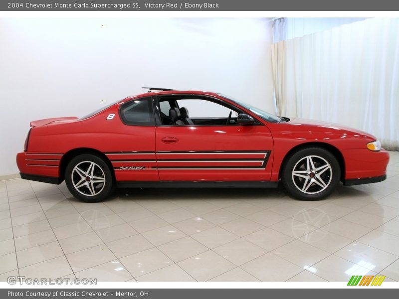 Victory Red / Ebony Black 2004 Chevrolet Monte Carlo Supercharged SS