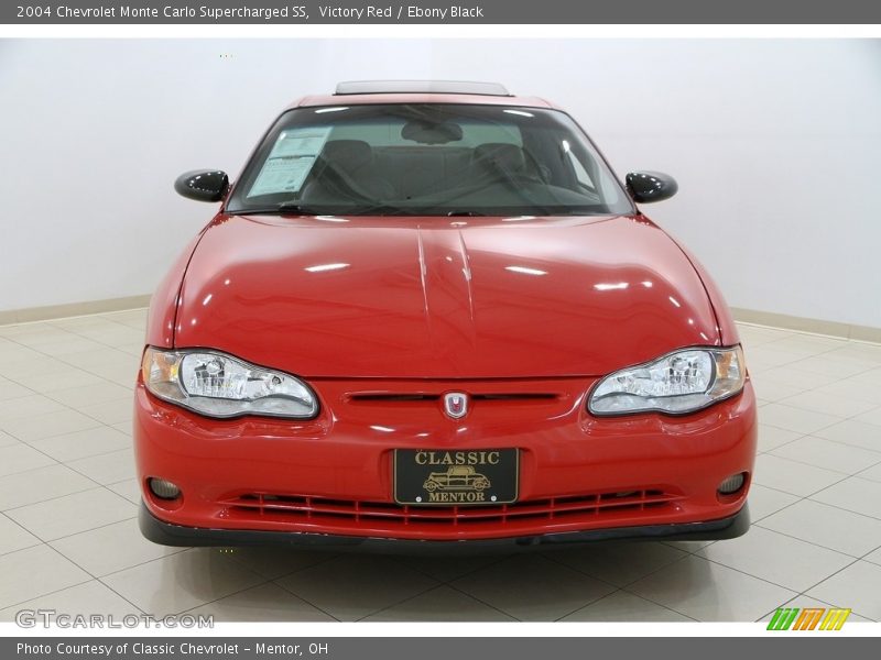 Victory Red / Ebony Black 2004 Chevrolet Monte Carlo Supercharged SS