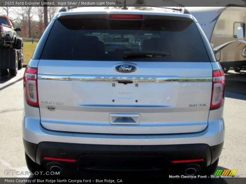 Ingot Silver / Medium Light Stone 2015 Ford Explorer Limited