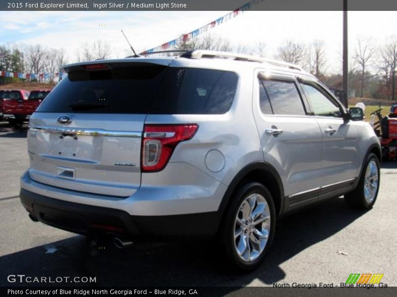 Ingot Silver / Medium Light Stone 2015 Ford Explorer Limited