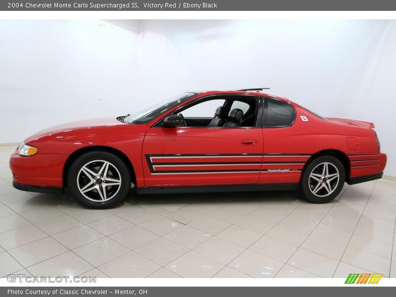 Victory Red / Ebony Black 2004 Chevrolet Monte Carlo Supercharged SS