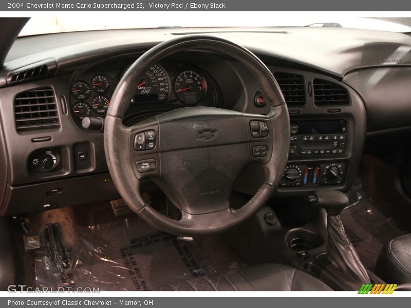 Victory Red / Ebony Black 2004 Chevrolet Monte Carlo Supercharged SS