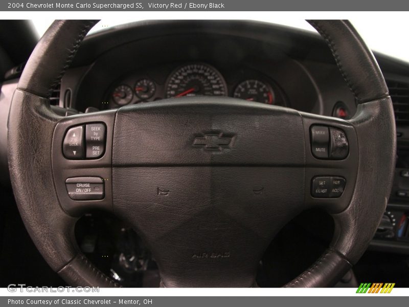 Victory Red / Ebony Black 2004 Chevrolet Monte Carlo Supercharged SS