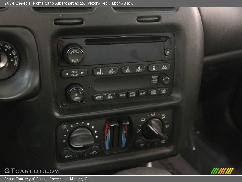 Victory Red / Ebony Black 2004 Chevrolet Monte Carlo Supercharged SS