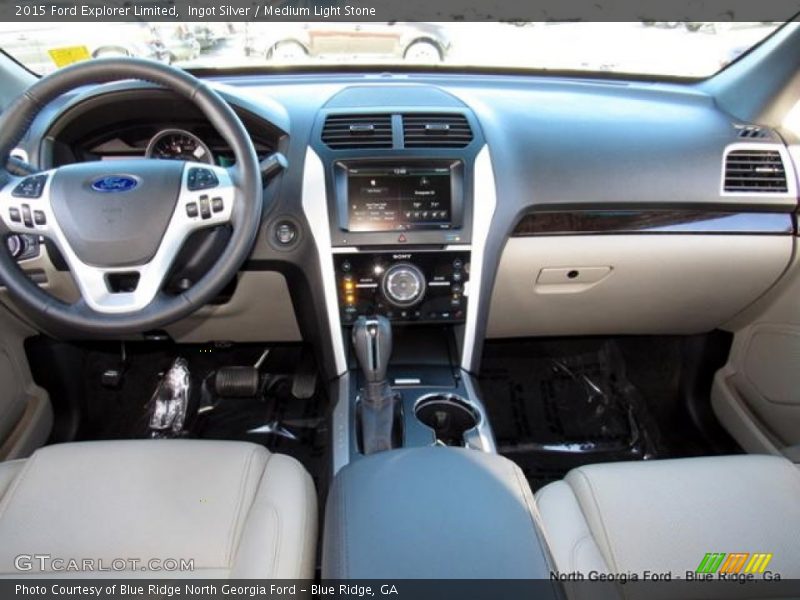 Ingot Silver / Medium Light Stone 2015 Ford Explorer Limited