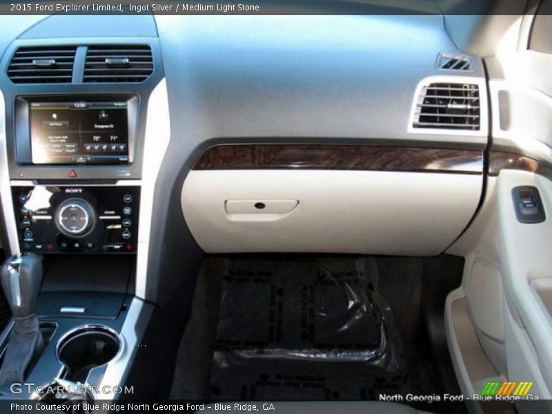 Ingot Silver / Medium Light Stone 2015 Ford Explorer Limited