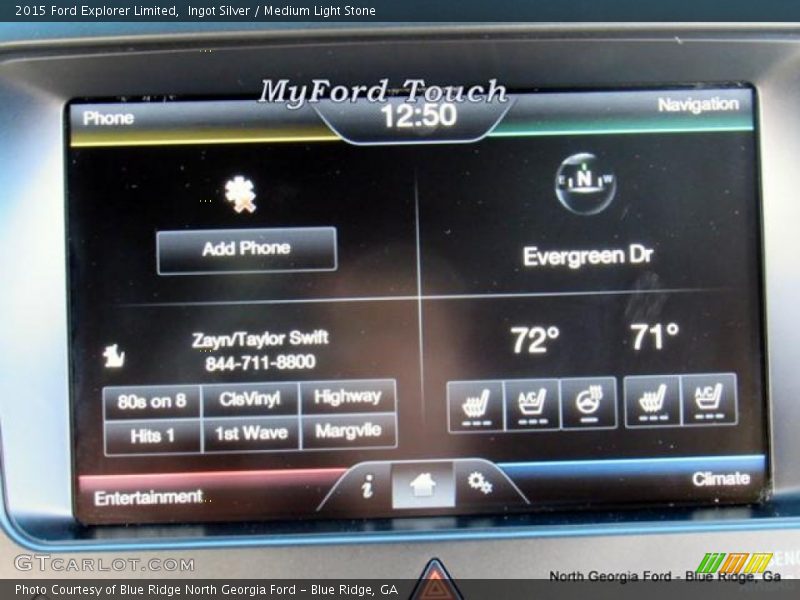 Ingot Silver / Medium Light Stone 2015 Ford Explorer Limited