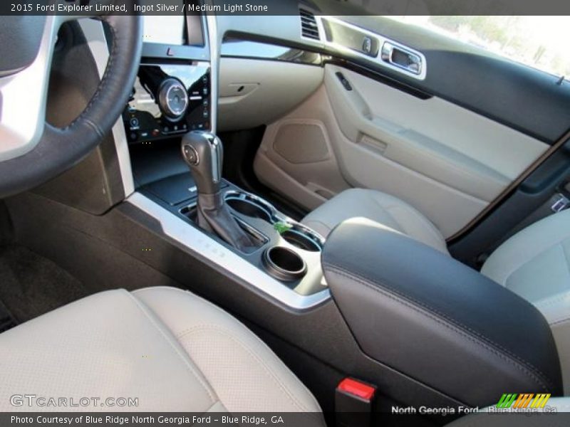 Ingot Silver / Medium Light Stone 2015 Ford Explorer Limited