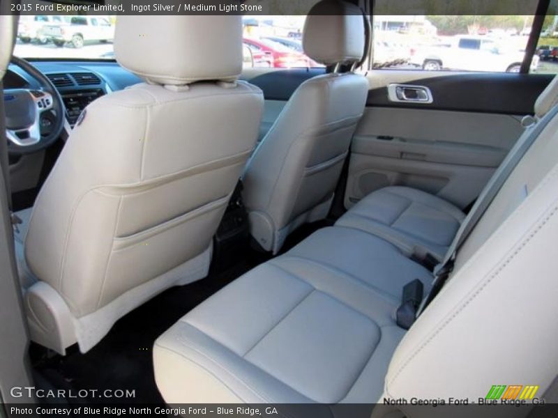 Ingot Silver / Medium Light Stone 2015 Ford Explorer Limited
