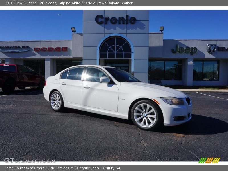 Alpine White / Saddle Brown Dakota Leather 2010 BMW 3 Series 328i Sedan