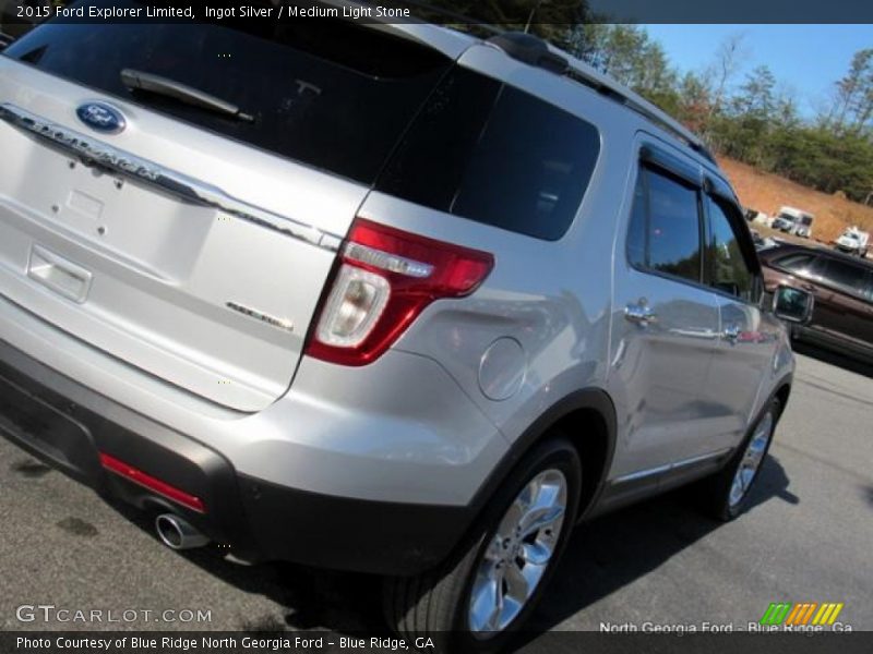 Ingot Silver / Medium Light Stone 2015 Ford Explorer Limited