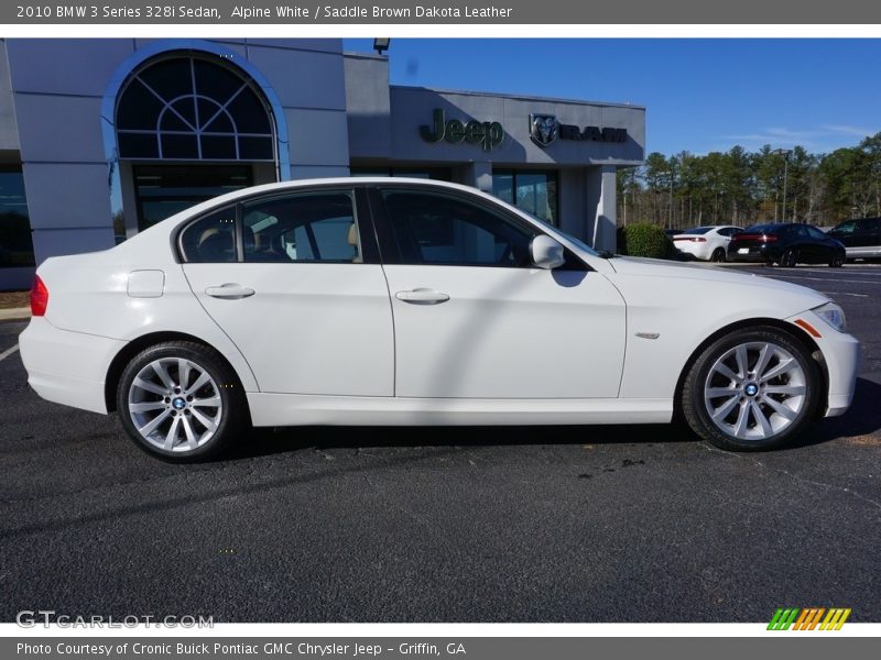 Alpine White / Saddle Brown Dakota Leather 2010 BMW 3 Series 328i Sedan
