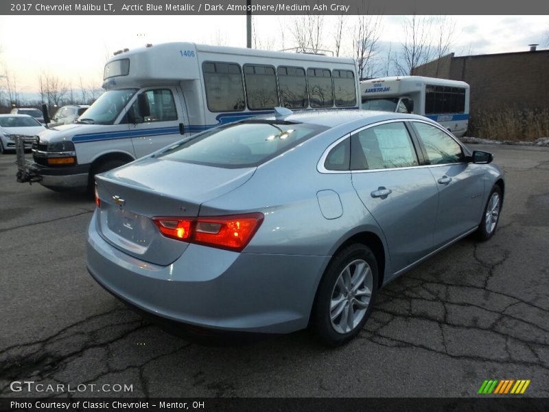 Arctic Blue Metallic / Dark Atmosphere/Medium Ash Gray 2017 Chevrolet Malibu LT