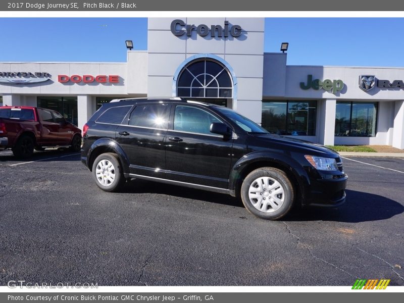 Pitch Black / Black 2017 Dodge Journey SE