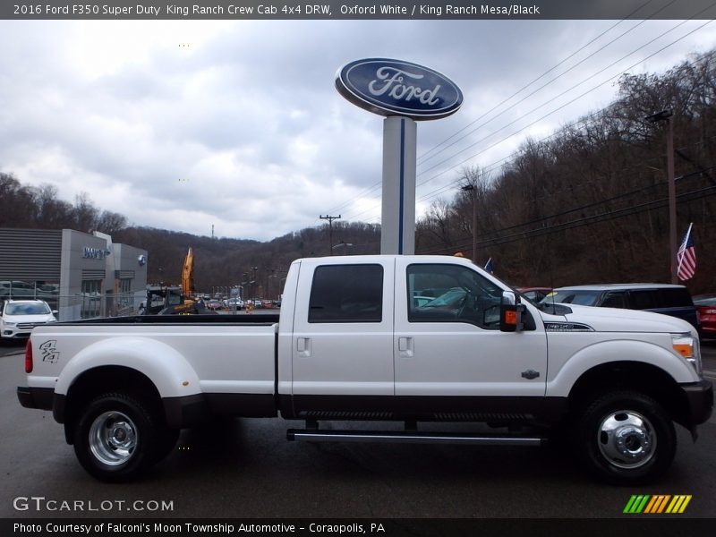 Oxford White / King Ranch Mesa/Black 2016 Ford F350 Super Duty  King Ranch Crew Cab 4x4 DRW