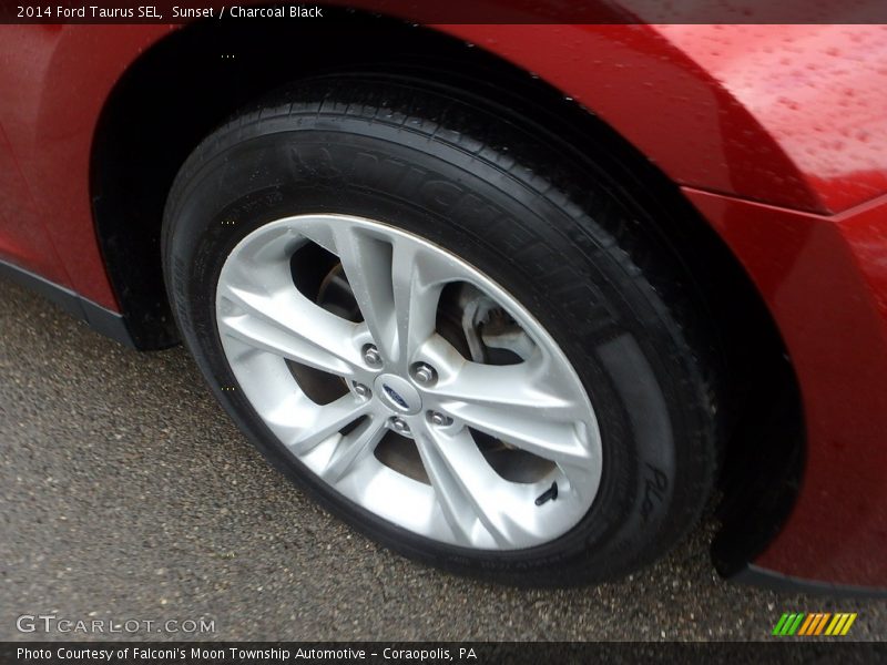 Sunset / Charcoal Black 2014 Ford Taurus SEL