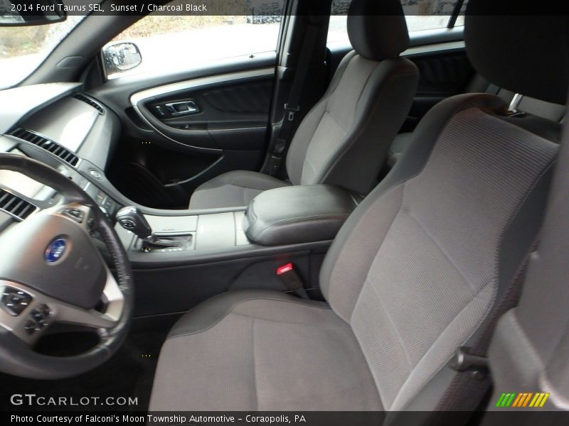 Sunset / Charcoal Black 2014 Ford Taurus SEL