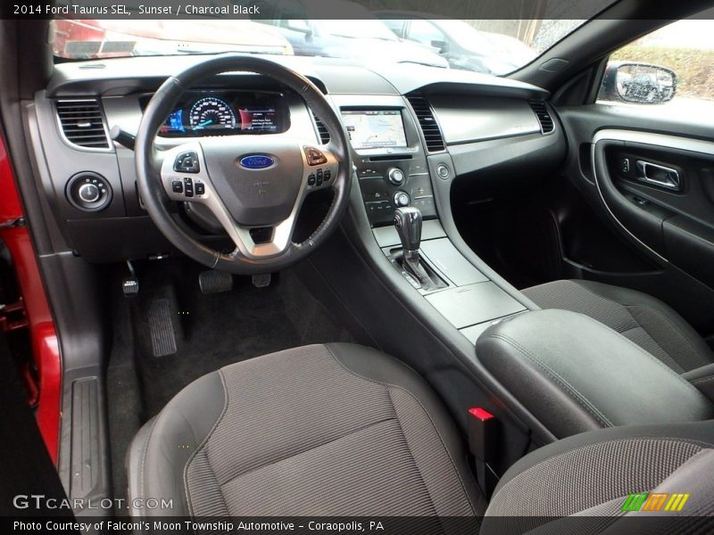 Sunset / Charcoal Black 2014 Ford Taurus SEL