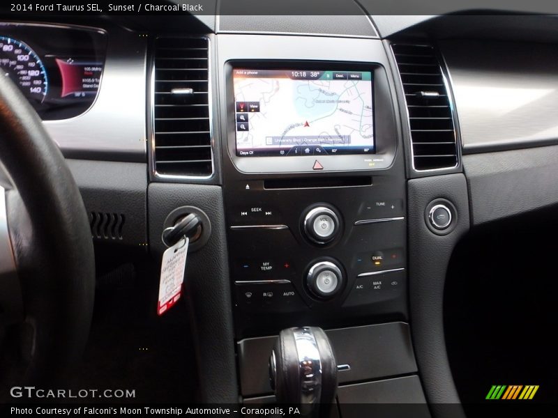 Sunset / Charcoal Black 2014 Ford Taurus SEL