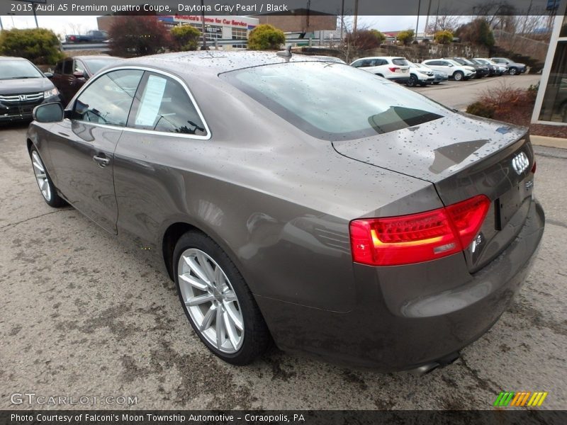 Daytona Gray Pearl / Black 2015 Audi A5 Premium quattro Coupe