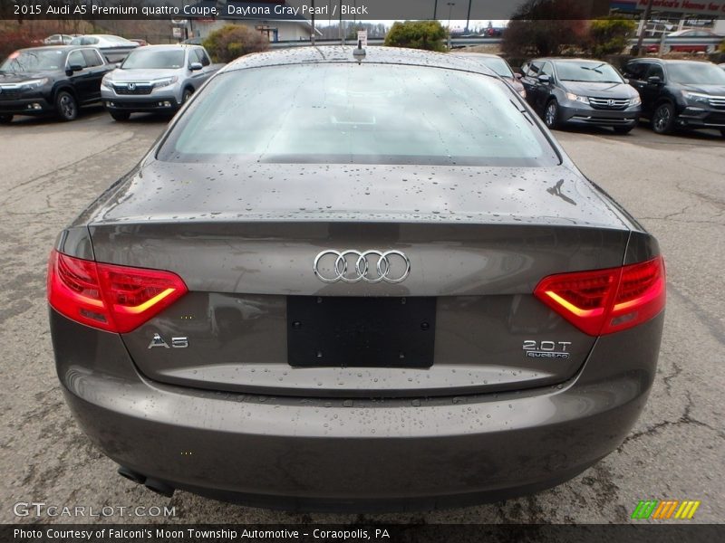 Daytona Gray Pearl / Black 2015 Audi A5 Premium quattro Coupe
