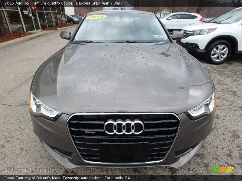 Daytona Gray Pearl / Black 2015 Audi A5 Premium quattro Coupe