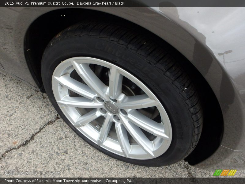 Daytona Gray Pearl / Black 2015 Audi A5 Premium quattro Coupe