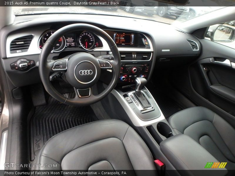 Daytona Gray Pearl / Black 2015 Audi A5 Premium quattro Coupe