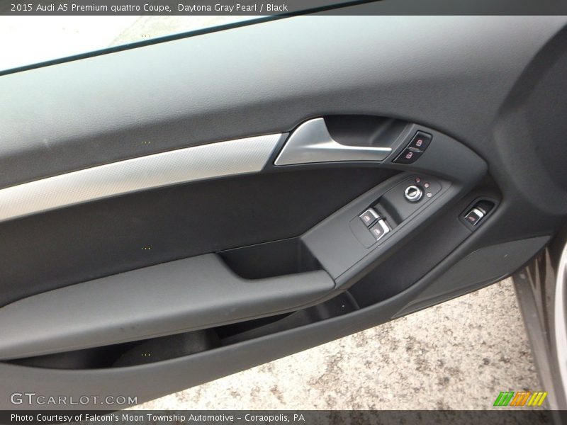 Daytona Gray Pearl / Black 2015 Audi A5 Premium quattro Coupe
