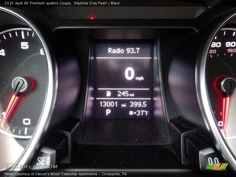 Daytona Gray Pearl / Black 2015 Audi A5 Premium quattro Coupe