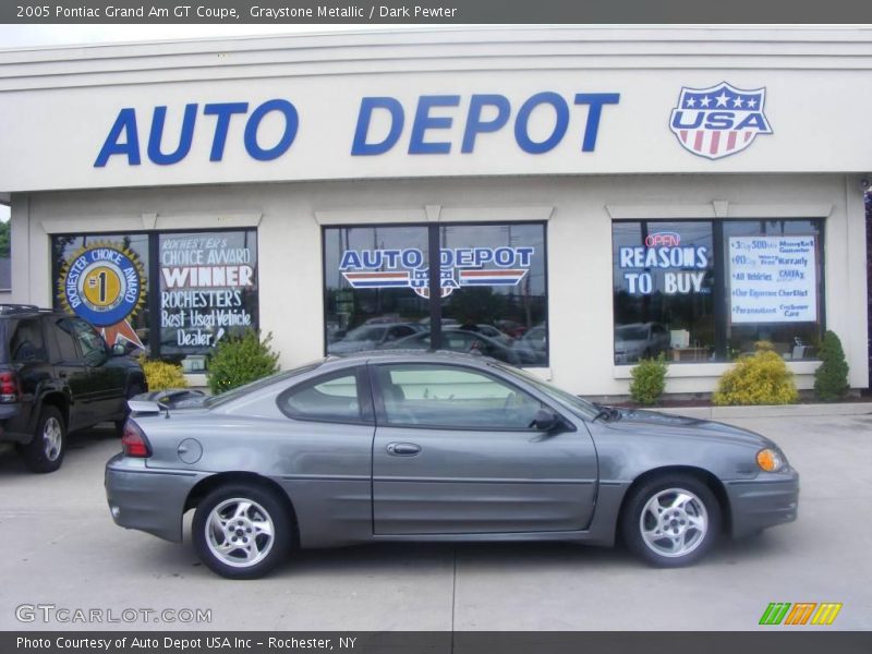Graystone Metallic / Dark Pewter 2005 Pontiac Grand Am GT Coupe