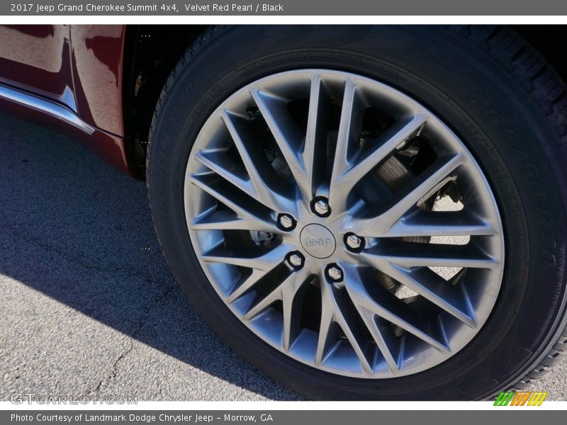 Velvet Red Pearl / Black 2017 Jeep Grand Cherokee Summit 4x4