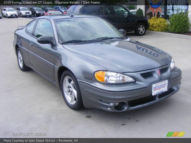 Graystone Metallic / Dark Pewter 2005 Pontiac Grand Am GT Coupe